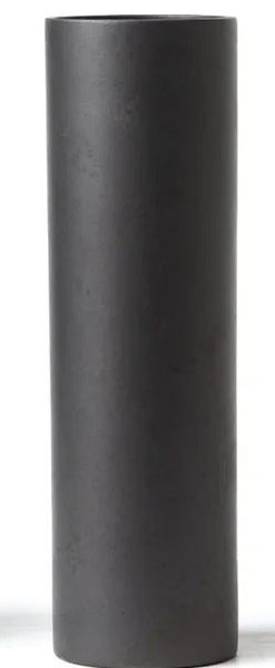 CYLINDRIC – VASE – MATT BLACK SMOOTH CERAMIC
