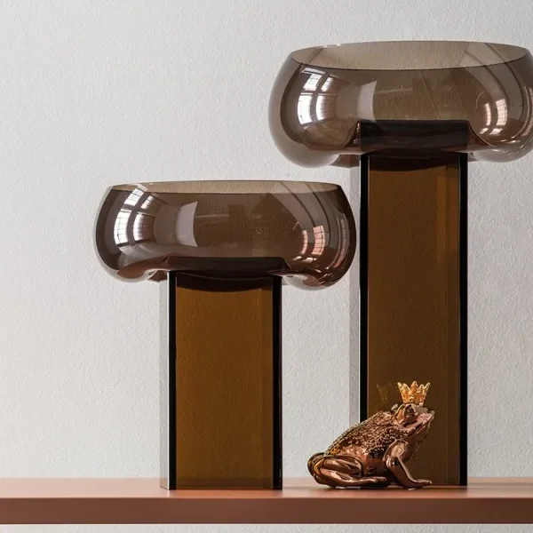 MITO CROSS MURRANO VASE – AMBER