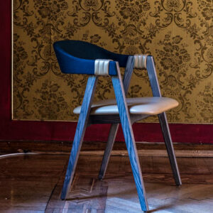 Mathilda stackable oak chair