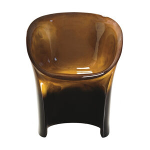 Moon metallic armchair Copper