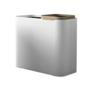GALVANIZED PAPER BIN (GREY) 13L