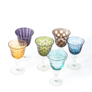 Wine Glass Cuttings Multicolor