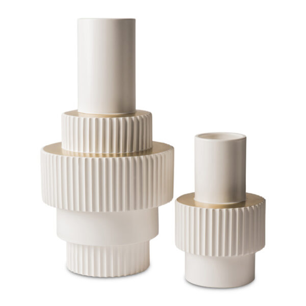 Vase Gear WHITE SMALL