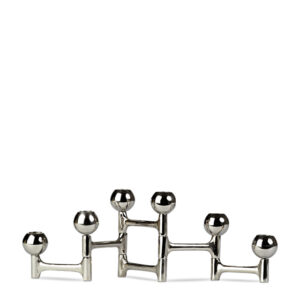 Candle holder folding nickel round