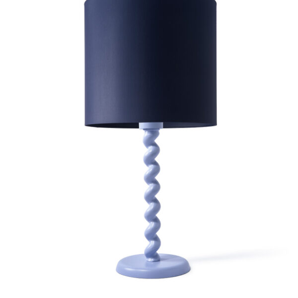 Lamp base twister light blue