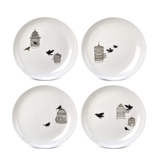 Side plate Freedom birds set 4