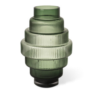 Vase Steps green small