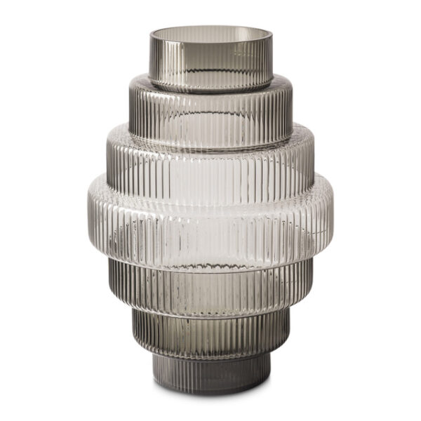 Vase Steps grey small