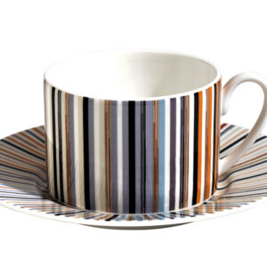 STRIPES JENKINS 156 Tea Cup & Saucer SET OF 6