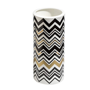 ZIG ZAG GOLD HIGH VASE
