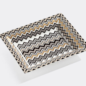 ZIG ZAG GOLD ASHTRAY