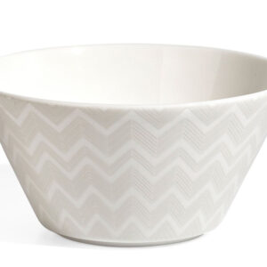 ZIG ZAG WHITE Salad Bowl