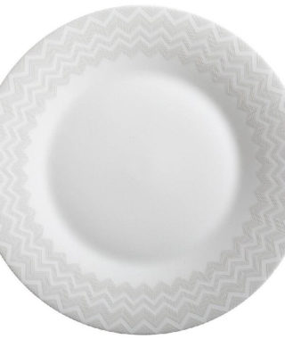 ZIG ZAG WHITE Soup Plate SET OF 6 ZIG ZAG WHITE Soup Plate SET OF 6