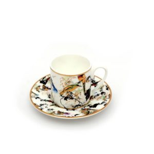 GARDEN’S BIRDS – COFFEE CUP AND SAUCER – SET OF 6