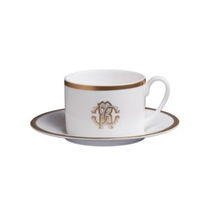 SILK GOLD – TEA CUP AND SAUCER – SET OF 6