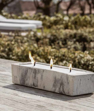 Outdoor: Urban Candle Rectangle (Grey/Bug off) Outdoor: Urban Candle Rectangle (Grey/Bug off)