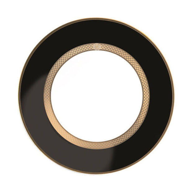 PYTHON BLACK – DESSERT PLATE – SET OF 6