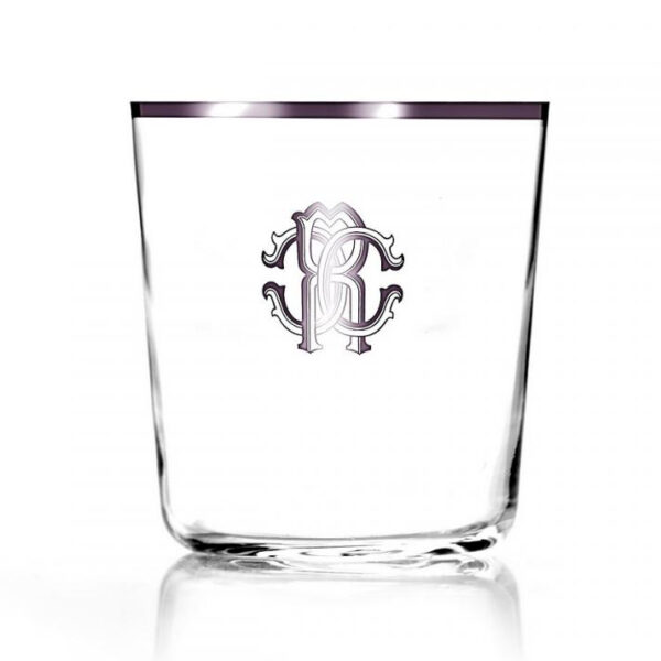 MONOGRAM PLATINUM – OLD FASHION GLASS – SET OF 6