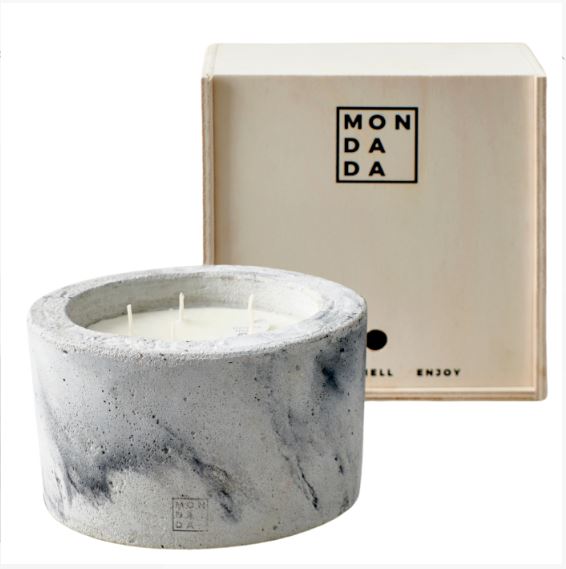 Indoor: Urban Candle M (Grey) Black sea