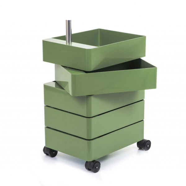 CONTAINER 5 DRAWERS GREEN