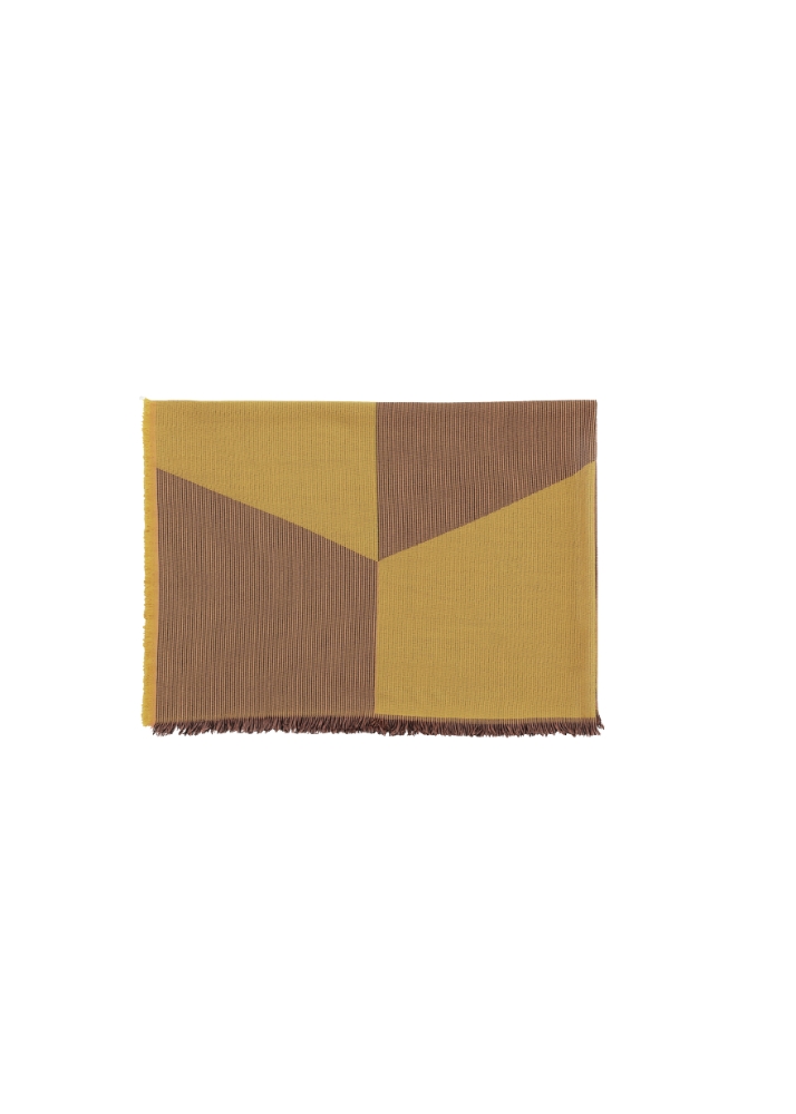 SWAY THROW - 100% MERINO WOOL - MUSTARD - 130x180 cm