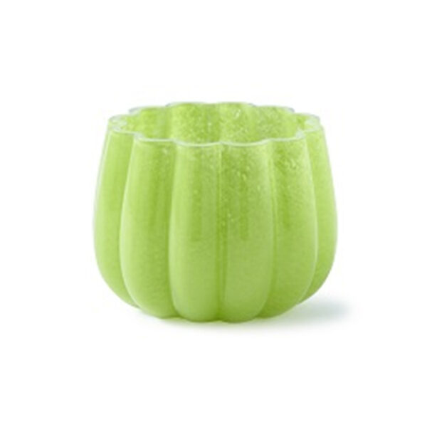 Hurricane melon green vase