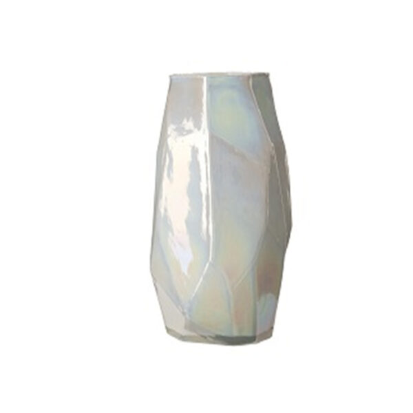 Vase graphic luster white Vase graphic luster white