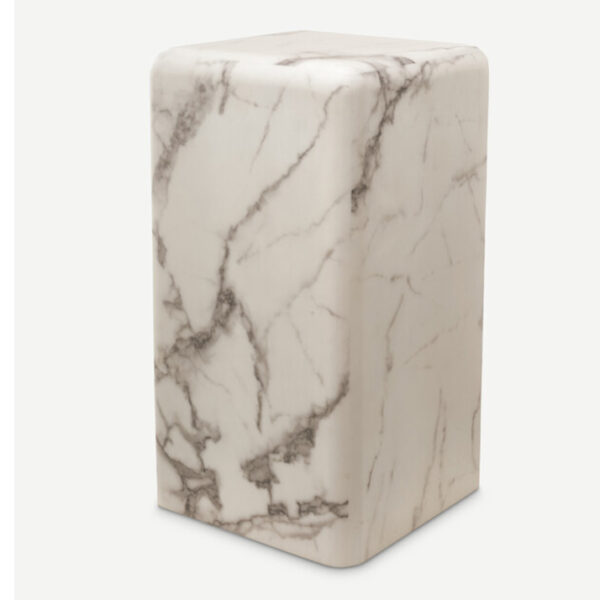 Pillar marble look white S