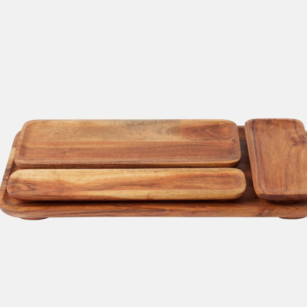 Planki tray natural set of 4 Planki tray natural set of 4
