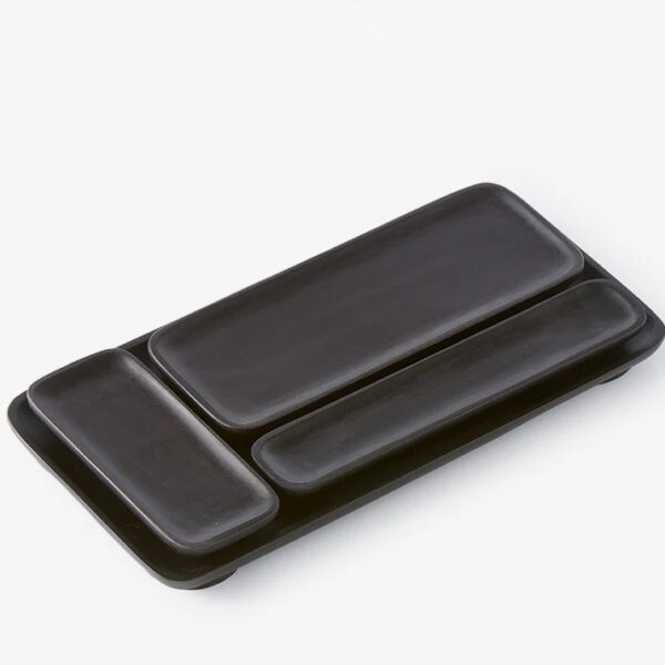 Planki tray black set of 4 Planki tray black set of 4