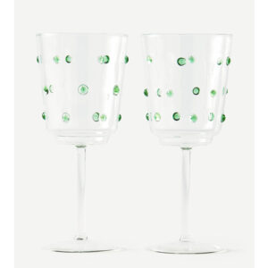 wineglass nob green set 2