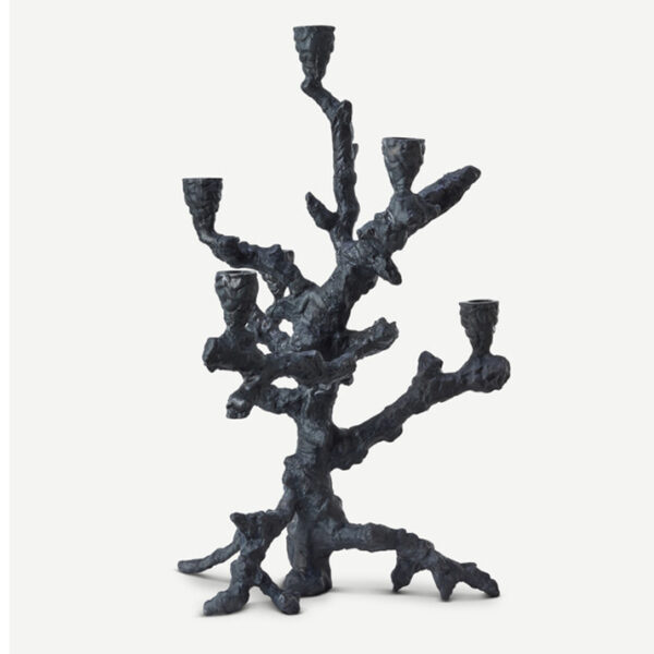 Candle holder apple tree graphite Candle holder apple tree graphite