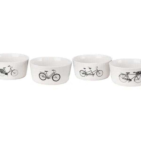 Snack bowl Bikes set of 4