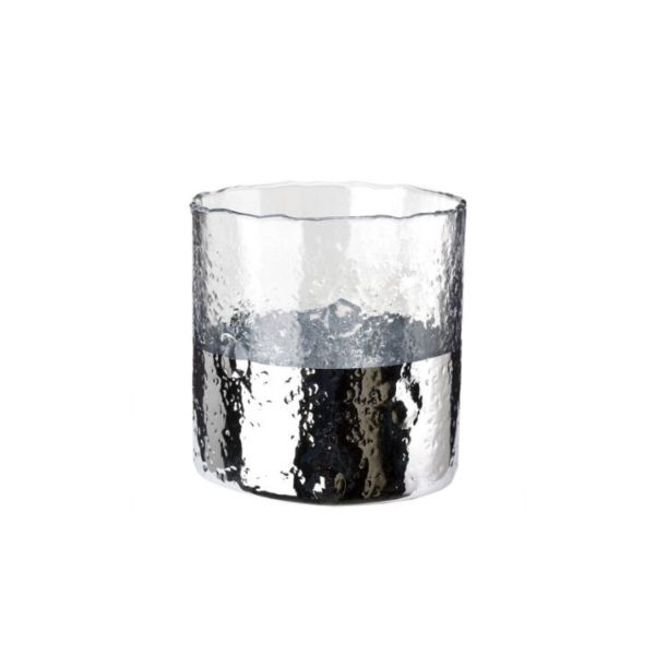 RIPPLE HURRICANE SILVER CANDLEHOLDER