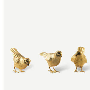 Sparrows gold set of 3 gold