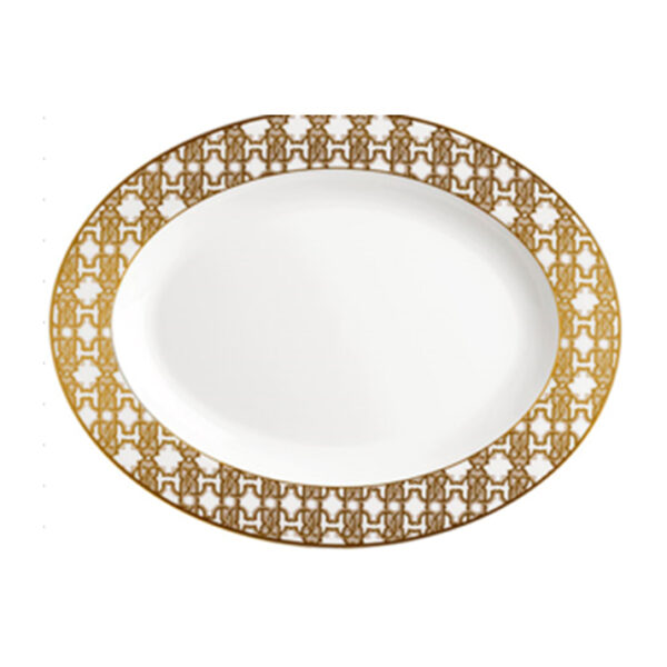 MONOGRAM GOLD – OVAL DISH