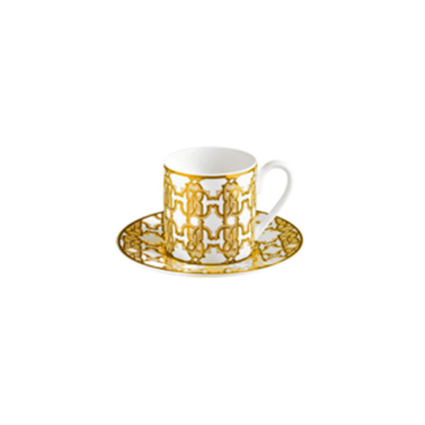 MONOGRAM GOLD – COFFEE CUP AND SAUCER – SET OF 6