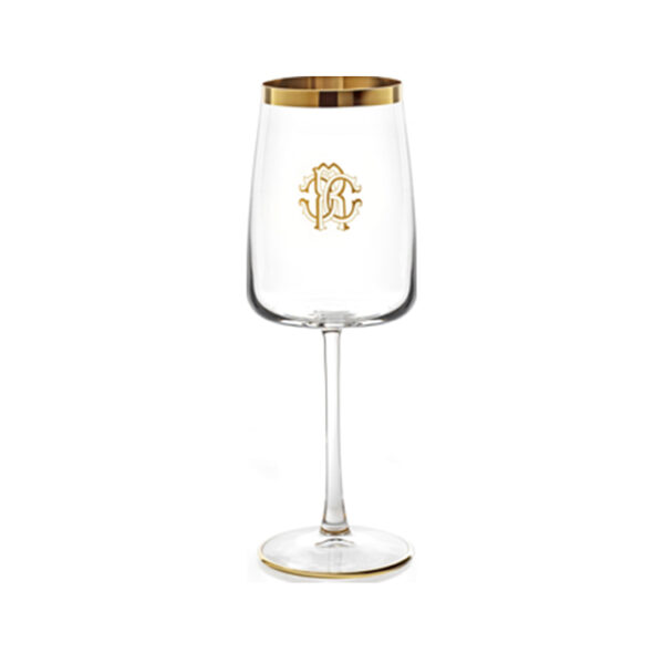 NEW MONOGRAM GOLD – WINE GOBLET – SET OF 2