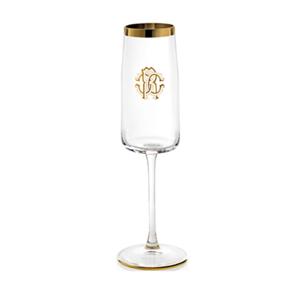 NEW MONOGRAM GOLD – CHAMPAGNE GOBLET – SET OF 2
