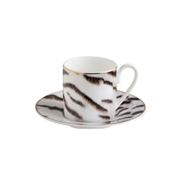 TIGER – COFFEE CUP AND SAUCER – SET OF 6