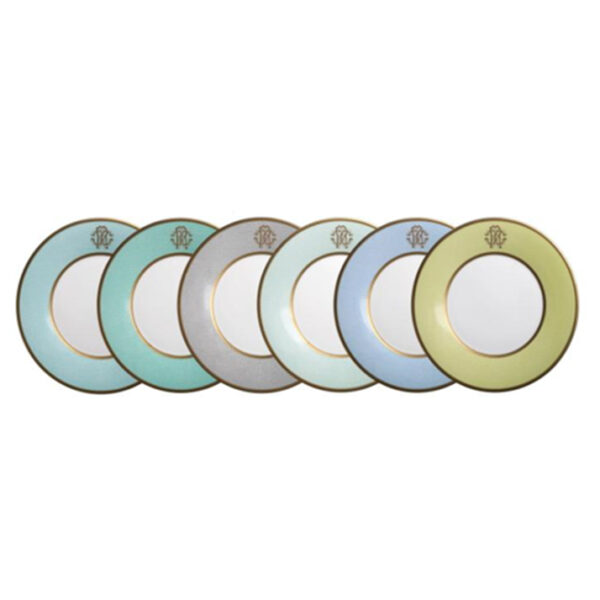 LIZZARD SUNRISE – DESSERT PLATE – SET OF 6