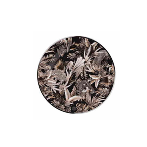 TROPICAL JUNGLE BLACK – DESSERT PLATE – SET OF 6