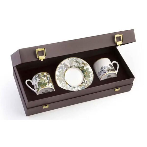 FLOWERS F&B – COFFEE CUP AND SAUCER – SET OF 2