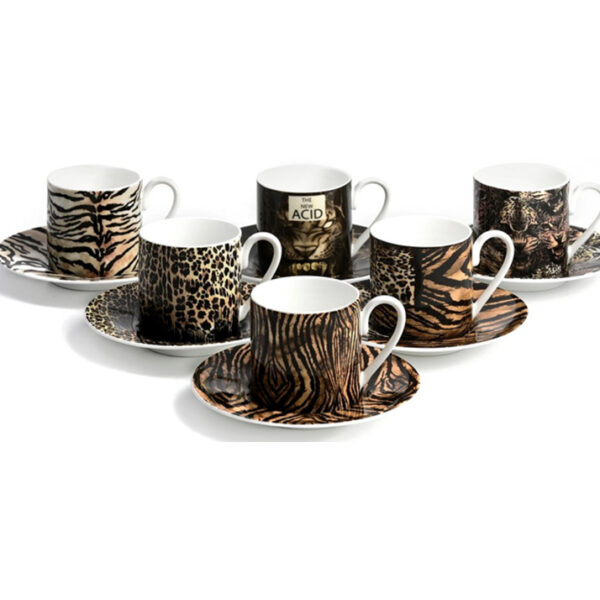 COLLECTION ZERO – COFFEE CUP AND SAUCER – SET OF 6
