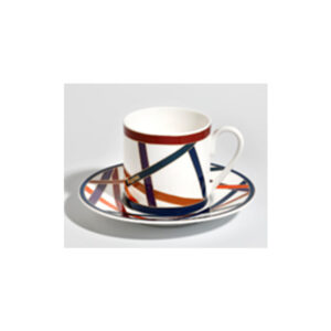 NASTRI MULTICOLOR COFFEE CUP AND SAUCER SET OF 6