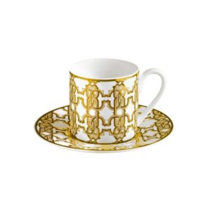 MONOGRAM GOLD – COFFEE CUP AND SAUCER – SET OF 6