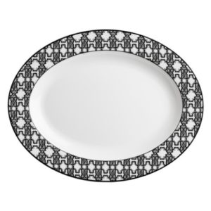 MONOGRAM BLACK – OVAL DISH