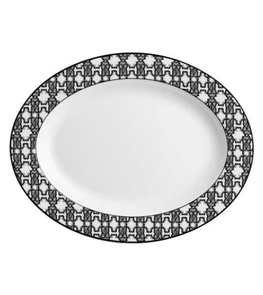MONOGRAM BLACK – OVAL DISH