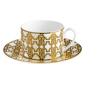 MONOGRAM GOLD – TEA CUP AND SAUCER – SET OF 6
