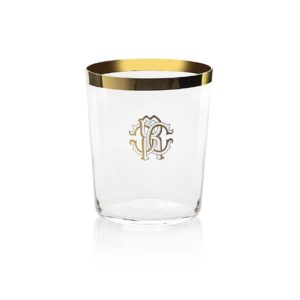 NEW MONOGRAM GOLD – OLD FASHION GLASS – SET OF 2